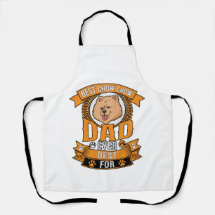 Tablier Couronne d'éternité de papa Chow Dog Empreintes de