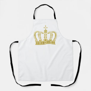 Tablier Couronne d'or - luxe royal