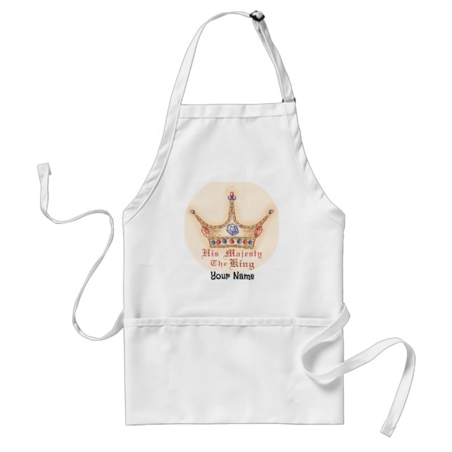 Tablier Couronne S. M. King apron (Devant)