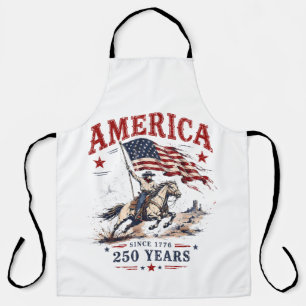 Tablier Cowboy Patriotique 250 Ans Amérique 1776 2026