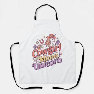 Tablier Cowgirl Licorne Lune Licorne Marchandises Fantaisi