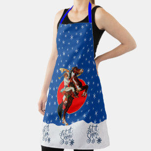 Tablier Cowgirl occidentale cheval cabré Noël d'hiver