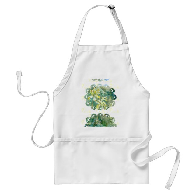 Tablier Cowslips Primula veris floral Apron avec bord dent (Devant)