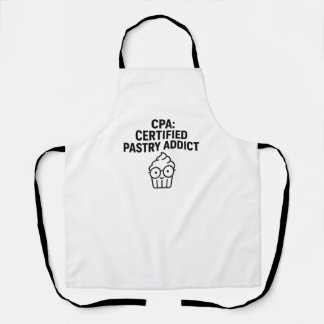 Tablier CPA Certified Pastry Addict - Funny Accounting Pun