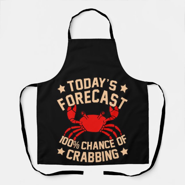 Tablier Crabe Crabes Fruits de mer Crabe Crabe Crabe Homar (Recto)