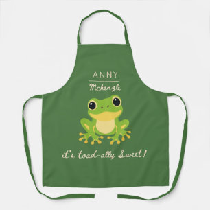 Tablier Crapaud Totalement Mignon Design Personnalisé de G