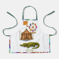 Crawford, crocodile de cirque peint