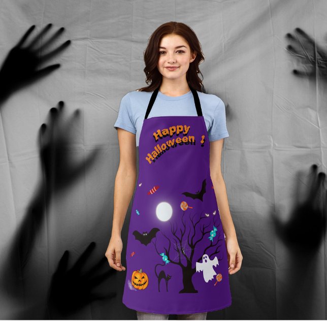 Tablier Créatures et bonbons d'Halloween (Créateur téléchargé)
