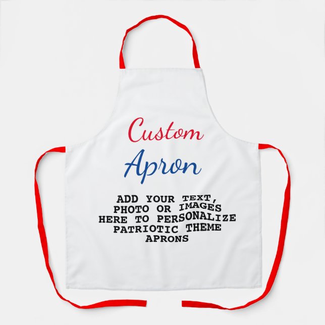 Tablier Créez votre propre chef américain personnalisé (Recto)
