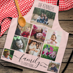 Tablier Créez Votre Propre Collage Photo 9 Citations Famil