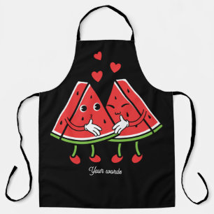 Tablier Créez votre propre couple de pastèque en amour