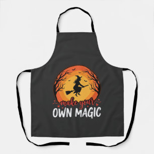 Tablier Créez Votre Propre Magie Sorcière Halloween Design