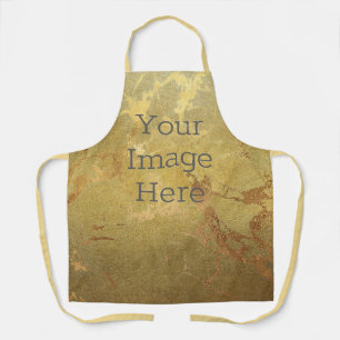 Tablier Créez votre propre marbre métal 14k Gold Faux Fo