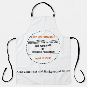 Tablier Créez Votre Propre Promotion de Marque Simple