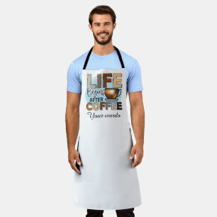 Tablier Créez votre propre vie commence après le café