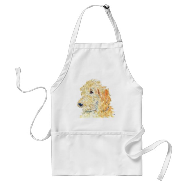 Tablier crème de Labradoodle #2 (Devant)