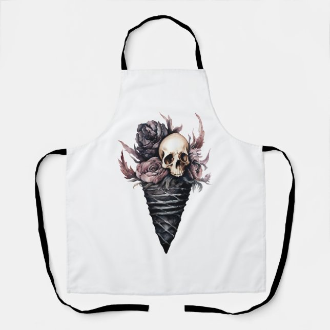 Tablier Crème glacée I Scream d'Halloween (Recto)