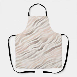 Tablier Crème rose Beige Zebra Poster de animal