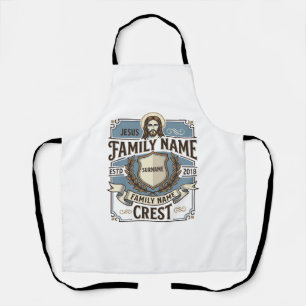 Tablier Crête de nom de famille Jésus Crête de nom de fami