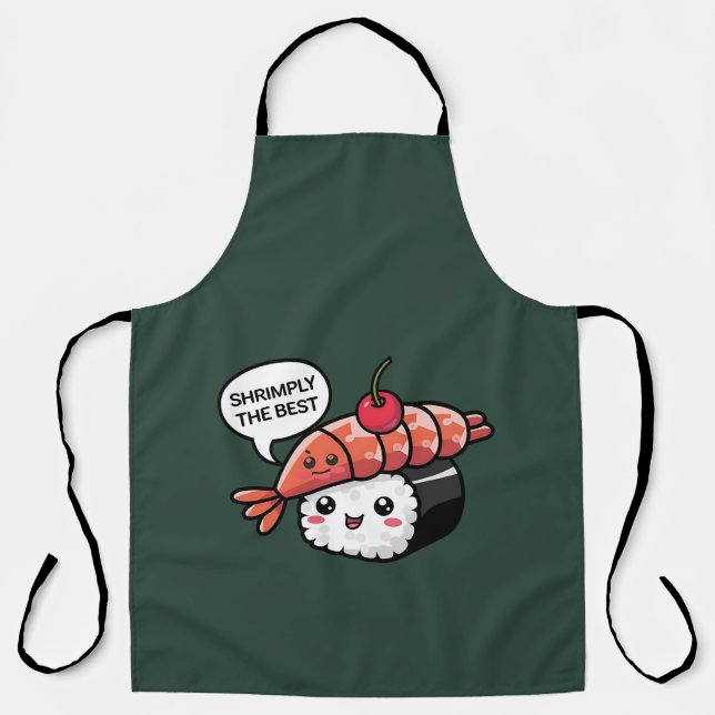 Tablier creuser le meilleur kawaii sushi (Recto)
