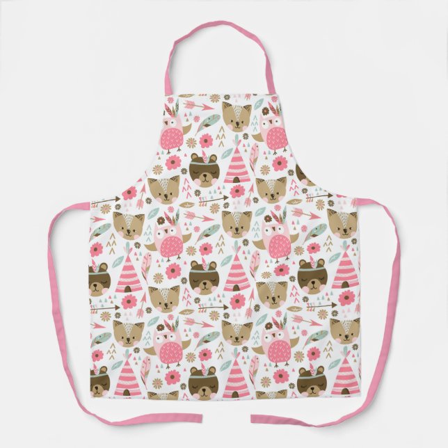 Tablier Critère de forêt mignonne (Recto)
