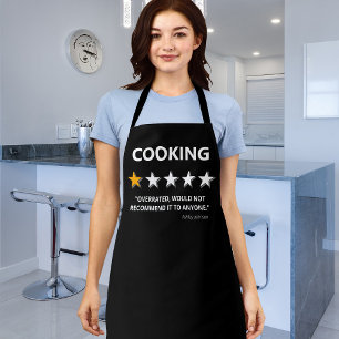 Tablier Critique drôle La cuisine n'est pas recommandée