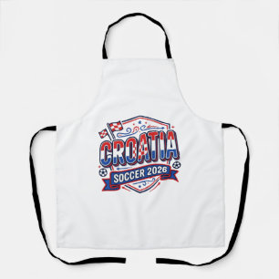Tablier Croatie Football 2026 Football Gras Typographie Pa