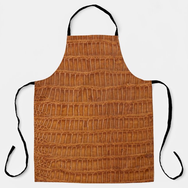 Tablier Crocodile alligator reptile texture cuir fermer  (Recto)