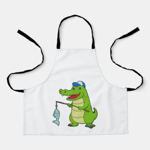 Tablier Crocodile Pêche Pêcheur Pêcheur canne à pêche