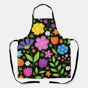 Tablier Croissance Fleurs Positives Colorées