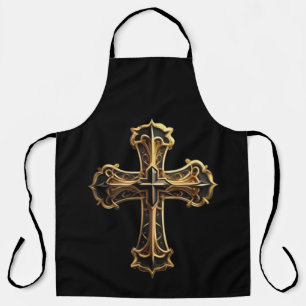 Tablier Croix du Christ d'or 2