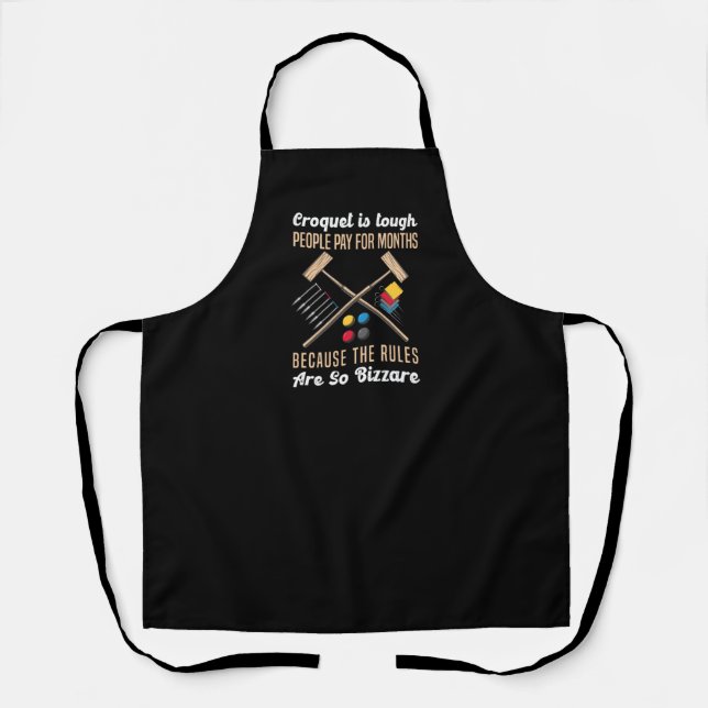 Tablier Croquet Sport Rich Rules Croquet (Recto)