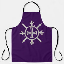 "Cross Emblem" All-Over Print Apron