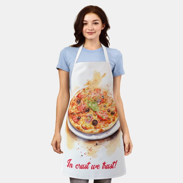 Tablier Cucina Italiana : Pizza Italienne Artistique (Porté)