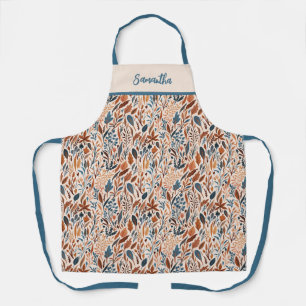 Tablier Cuisine avec feuilles de chute personnalisées