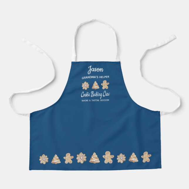 Tablier Cuisine biscuit Crew Blue Children Baking (Recto)