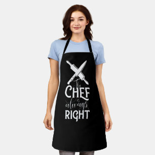 tablier cuisine cuisinière noir pour femmes - tabl