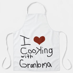 Tablier cuisine d'amour grand-mère Apron