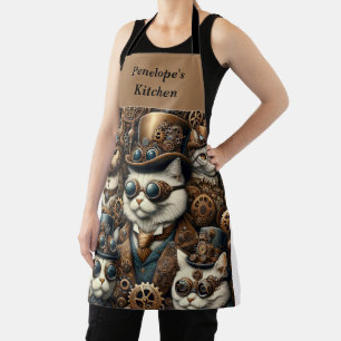 Tablier Cuisine de cuisine de chat à vapeur