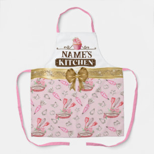 Tablier Cuisine de Custom Name, ustensile de cuisson, et A