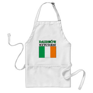 Tablier Cuisine de Daideo avec Drapeau d'Irlande