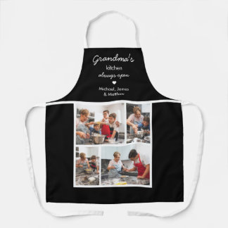 Tablier Cuisine de grand-mère toujours ouverte Noir 4 Phot