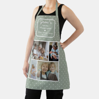 Tablier Cuisine de grand-mère toujours ouverte Photo vert