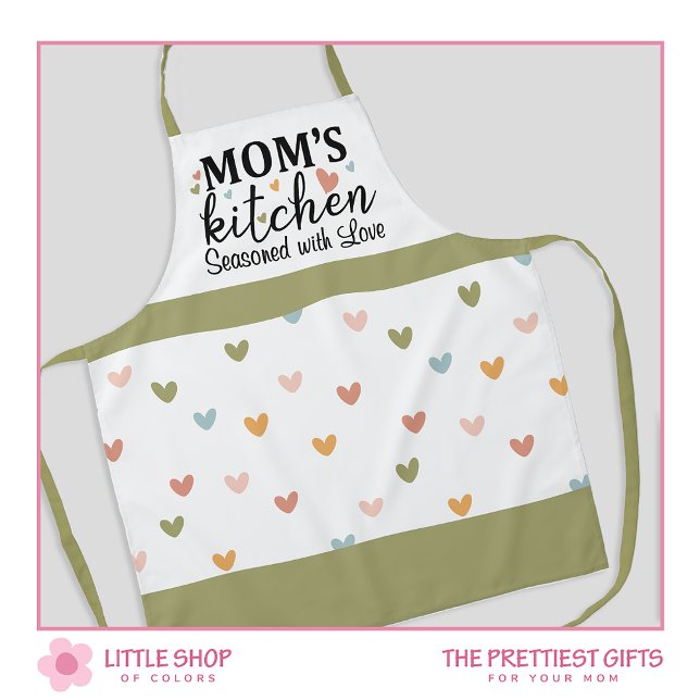 Tablier Cuisine de maman assaisonnée avec amour Pastel Coe (Créateur téléchargé)
