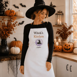 Tablier Cuisine de sorcière personnalisée – Halloween