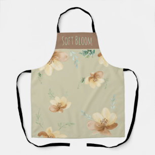 Tablier Cuisine "Fleur douce" Floral Aquarelle Jardinage