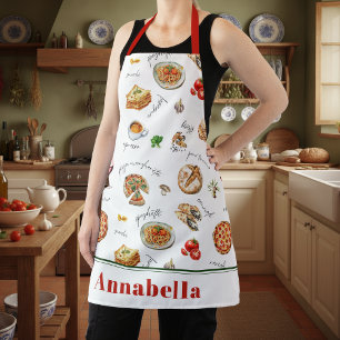 Tablier Cuisine italienne amusante pour les amateurs de cu