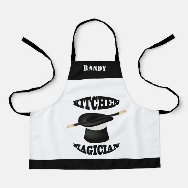 Tablier Cuisine Magicien Chef Cuisinier Enfants personnali (Recto)
