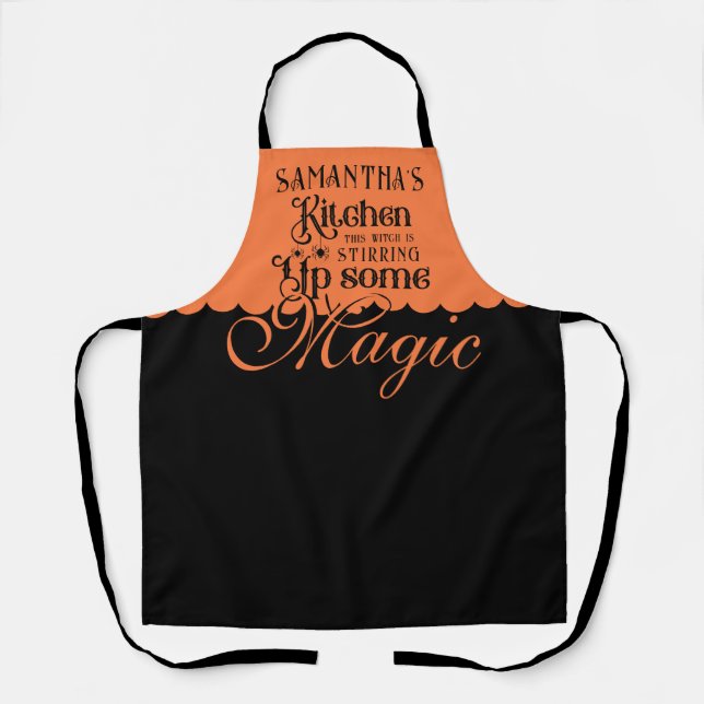Tablier Cuisine Magique Funny cuisine gothique Halloween C (Recto)