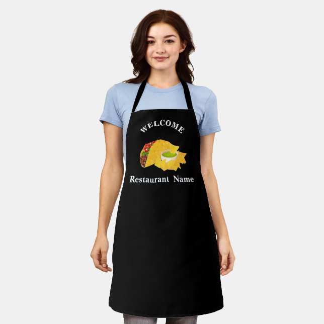 Tablier Cuisine mexicaine accueil tacos Personnalisé (Porté)